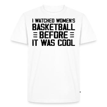 I Watched Women’s Basketball Before It Was Cool - T-shirt Premium bio Homme - blanc - Devant - Nico (187cm)