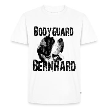 St. Bernard,dog head,dog owner,dogs - Men's Premium Organic T-Shirt - white - Front - Nico (187cm)