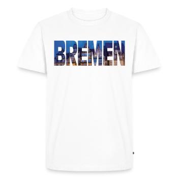Brême - T-shirt Premium bio Homme - blanc - Devant - Nico (187cm)