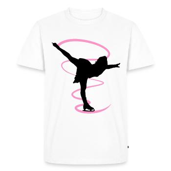 Patinage artistique patinage chiffres de danse sur glace - T-shirt Premium bio Homme - blanc - Devant - Nico (187cm)