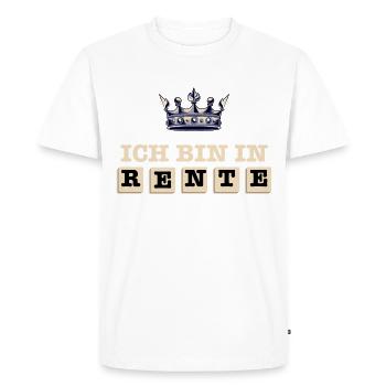 Partial retirement 2024 Retirement Pension - Men's Premium Organic T-Shirt - white - Front - Nico (187cm)