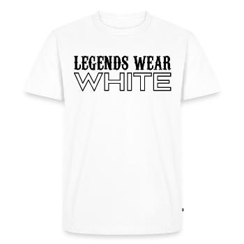 Legends Wear White Spirit Wear Team Game White - T-shirt Premium bio Homme - blanc - Devant - Nico (187cm)