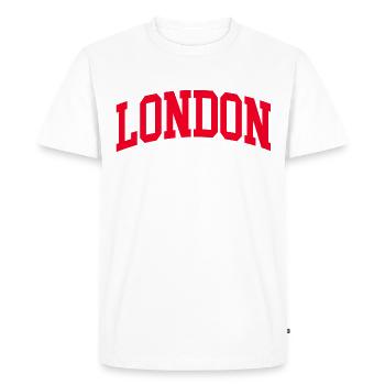 Londres - T-shirt Premium bio Homme - blanc - Devant - Nico (187cm)