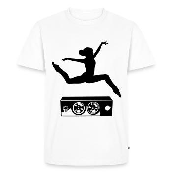 Dancer and speaker - Men's Premium Organic T-Shirt - white - Front - Nico (187cm)