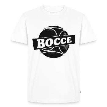 Boule de pétanque avec Jack Bocci Jeu de pétanque - T-shirt Premium bio Homme - blanc - Devant - Nico (187cm)