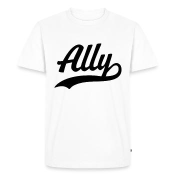 Ally - Men's Premium Organic T-Shirt - white - Front - Nico (187cm)