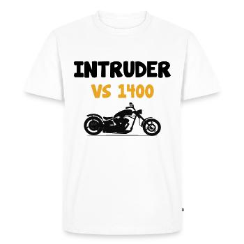 Intruder 1400 quote - Men's Premium Organic T-Shirt - white - Front - Nico (187cm)