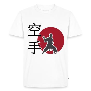 karaté. arts martiaux. Idée Cadeau. Japon. - T-shirt Premium bio Homme - blanc - Devant - Nico (187cm)