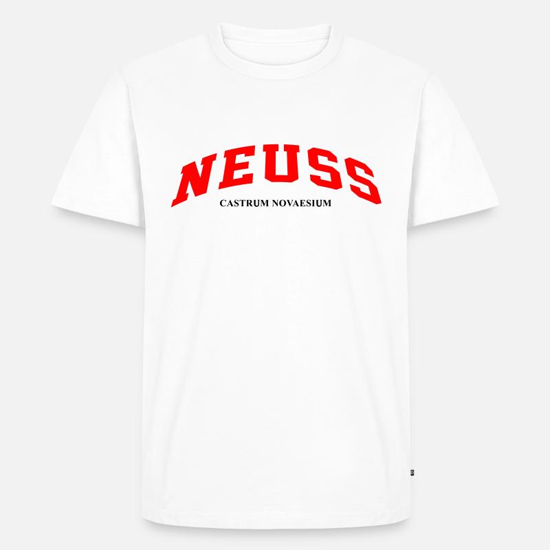 NEUSS - Männer Premium Bio T-Shirt - Weiß