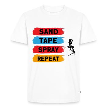 Vehicle Painters Grinding Adhesive Tape Spraying Wied - Men's Premium Organic T-Shirt - white - Front - Nico (187cm)