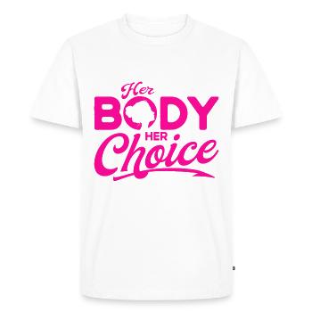 Droits des femmes Égalité des droits - T-shirt Premium bio Homme - blanc - Devant - Nico (187cm)