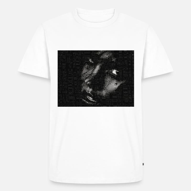 Die Träne - Männer Premium Bio T-Shirt - Weiß