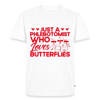 Phlebotomy Laboratory Phlebotomist Phlebotomist Tech G - Men's Premium Organic T-Shirt - white - Front - Nico (187cm)
