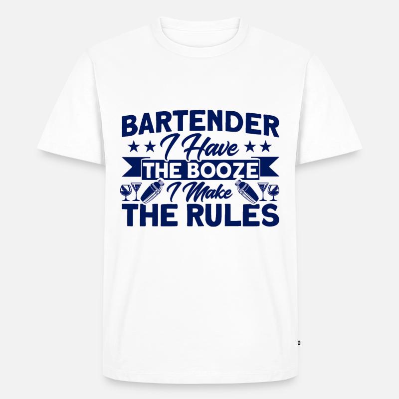 Kellner Service Barkeeper Geschenk - Männer Premium Bio T-Shirt - undefined