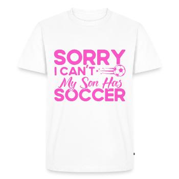 Sports Fan Football Mom Son Gift - Men's Premium Organic T-Shirt - white - Front - Nico (187cm)