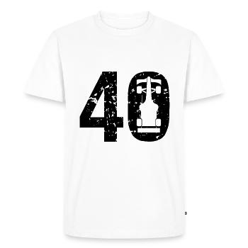 40 Formula Racing Motorsport - Men's Premium Organic T-Shirt - white - Front - Nico (187cm)