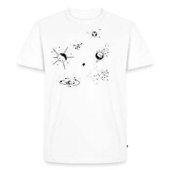 Galaxy - T-shirt Premium bio Homme - blanc - Devant - Nico (187cm)