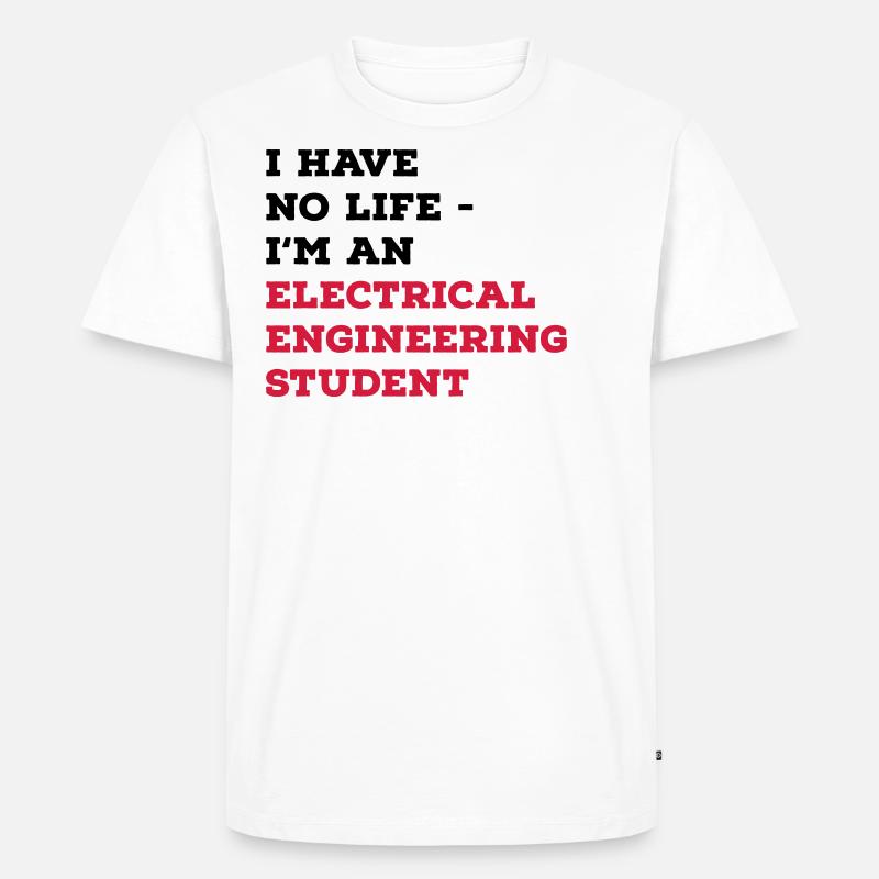 Electrical Engineering Studies - Men's Premium Organic T-Shirt - white