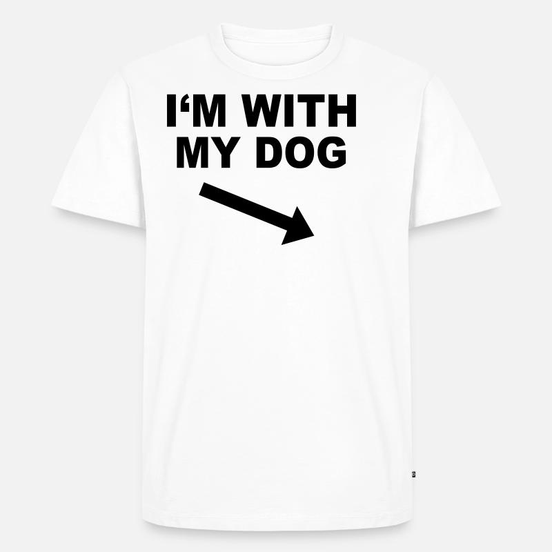 Hund - Männer Premium Bio T-Shirt - Weiß