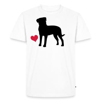 M. Rottweiler - T-shirt Premium bio Homme - blanc - Devant - Nico (187cm)