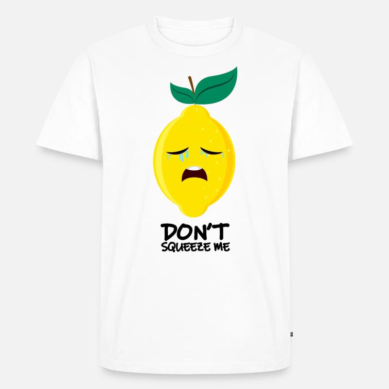 weinende Zitrone | crying lemon - Männer Premium Bio T-Shirt - Weiß