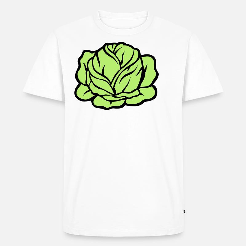 Kohlkohlgemüse 403 - Männer Premium Bio T-Shirt - Weiß