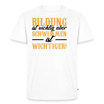 Maillot de bain · EDUCATION · Cadeau - T-shirt Premium bio Homme - blanc - Devant - Nico (187cm)