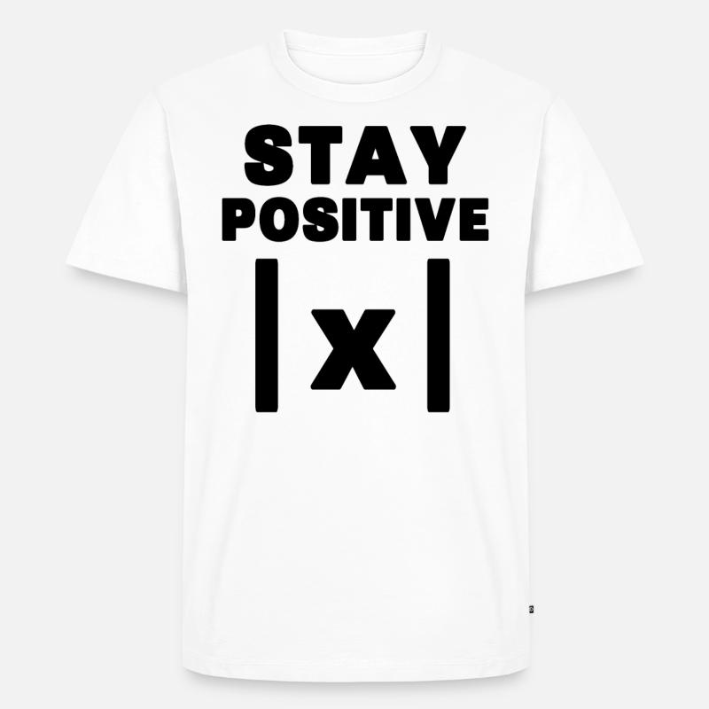 Mathe Spruch - Männer Premium Bio T-Shirt - Weiß