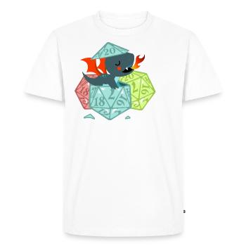 Pen and paper dragon eggs - T-shirt Premium bio Homme - blanc - Devant - Nico (187cm)