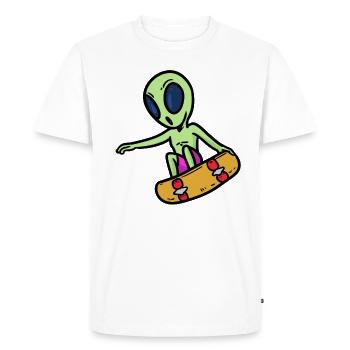 Robber Cheetah, cheetah predator - Men's Premium Organic T-Shirt - white - Front - Nico (187cm)