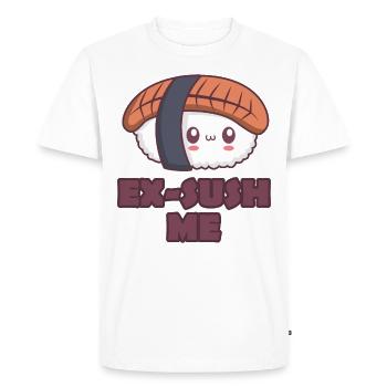 sushi mignon - T-shirt Premium bio Homme - blanc - Devant - Nico (187cm)