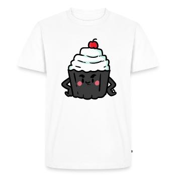 Petit gâteau strict - T-shirt Premium bio Homme - blanc - Devant - Nico (187cm)