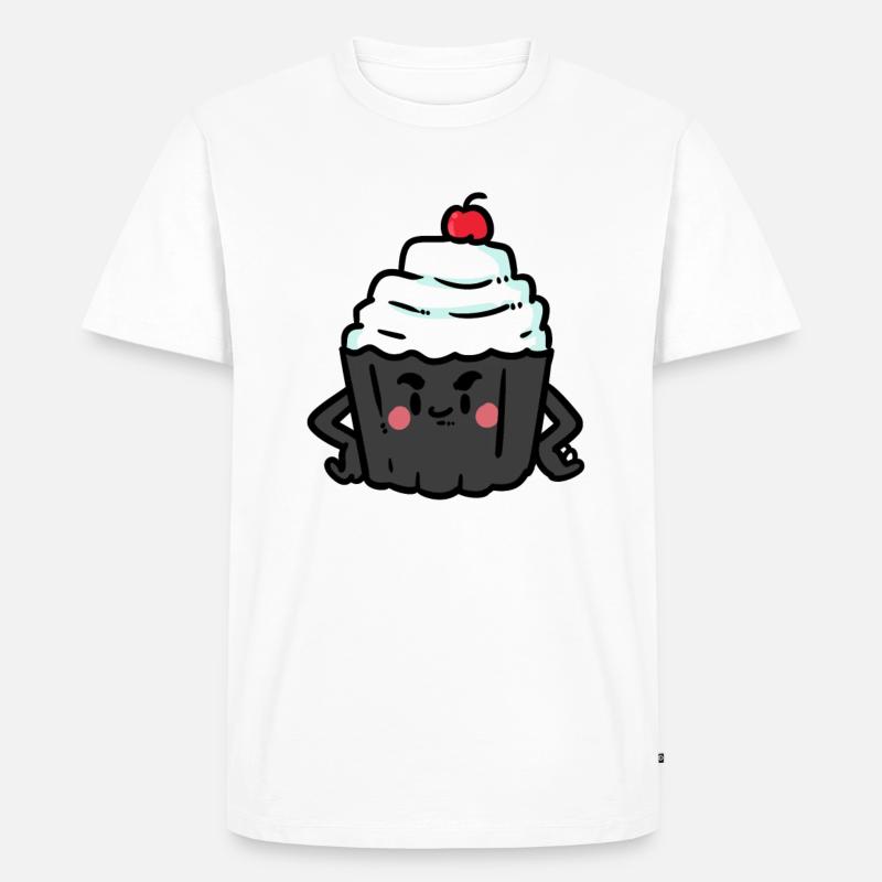 Strict Cupcake - Männer Premium Bio T-Shirt - Weiß