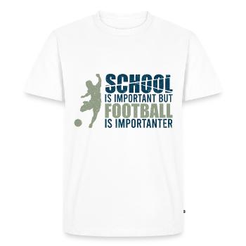 Le football est important - T-shirt Premium bio Homme - blanc - Devant - Nico (187cm)