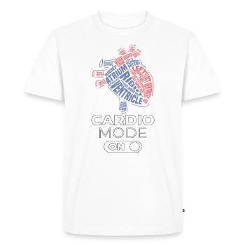 Heart anatomy cardiology mode gift - Men's Premium Organic T-Shirt - white - Front - Nico (187cm)