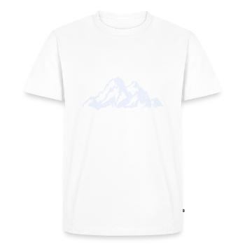 Aller à la montagne, c'est comme rentrer à la maison - T-shirt Premium bio Homme - blanc - Devant - Nico (187cm)