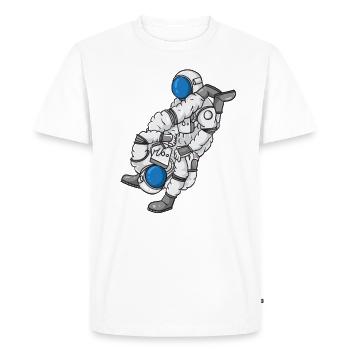 Astronaut Jiu Jitsu Martial Arts MMA Gift - Men's Premium Organic T-Shirt - white - Front - Nico (187cm)
