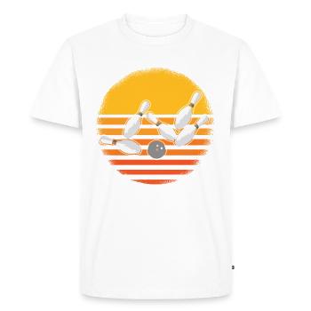 Bowling Bowler Bowling Team Gift - T-shirt Premium bio Homme - blanc - Devant - Nico (187cm)
