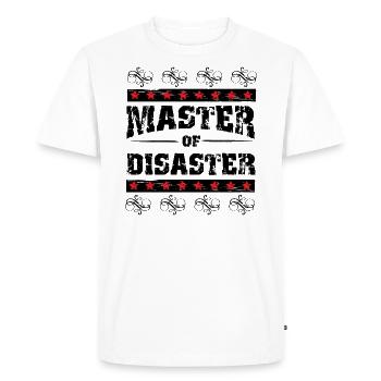 Master of Disaster, noir. - T-shirt Premium bio Homme - blanc - Devant - Nico (187cm)