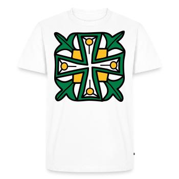 Croix celtique - T-shirt Premium bio Homme - blanc - Devant - Nico (187cm)