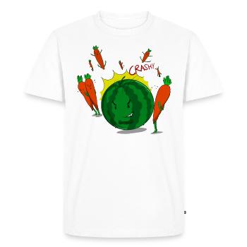 Melon bowling - T-shirt Premium bio Homme - blanc - Devant - Nico (187cm)