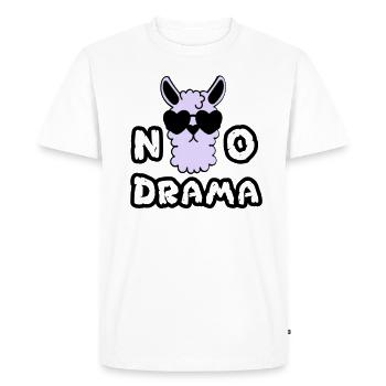 Pas de drame - T-shirt Premium bio Homme - blanc - Devant - Nico (187cm)