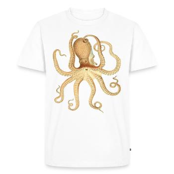 Octopus Sea Octopus Natural Gift Great - Men's Premium Organic T-Shirt - white - Front - Nico (187cm)