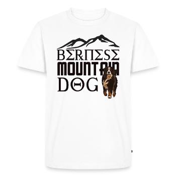 Crabot bernois de montagne - T-shirt Premium bio Homme - blanc - Devant - Nico (187cm)