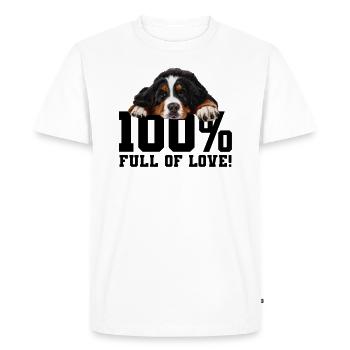 Bouvier bernois - T-shirt Premium bio Homme - blanc - Devant - Nico (187cm)