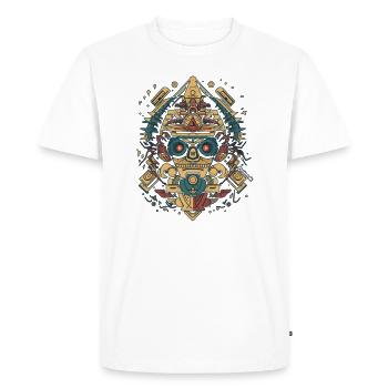 Let's be inca - T-shirt Premium bio Homme - blanc - Devant - Nico (187cm)