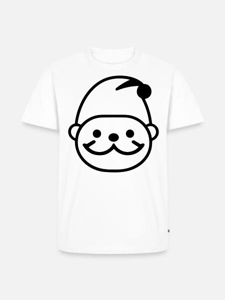 Kleiner Weihnachtsmann - Männer Premium Bio T-Shirt - Weiß