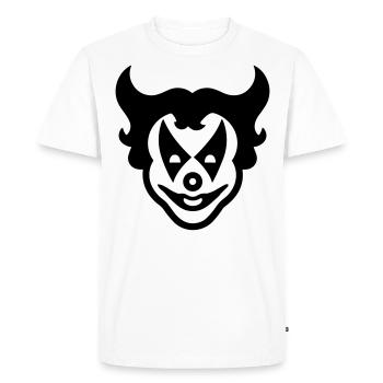 Clown - T-shirt Premium bio Homme - blanc - Devant - Nico (187cm)