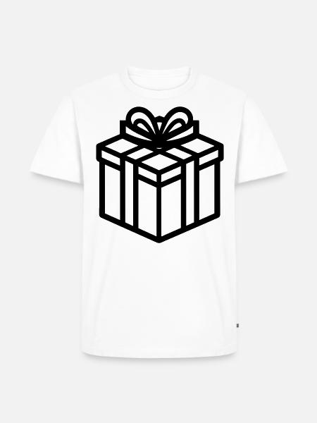 Small Gift Box - Men's Premium Organic T-Shirt - white