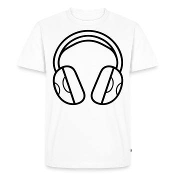 Gaming headset - Men's Premium Organic T-Shirt - white - Front - Nico (187cm)